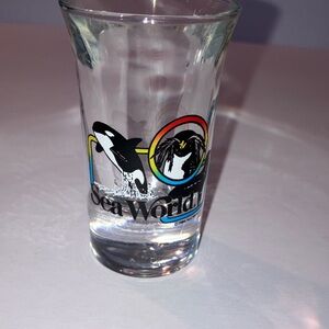 SeaWorld Themed Clear‎ Tall Shot Glass